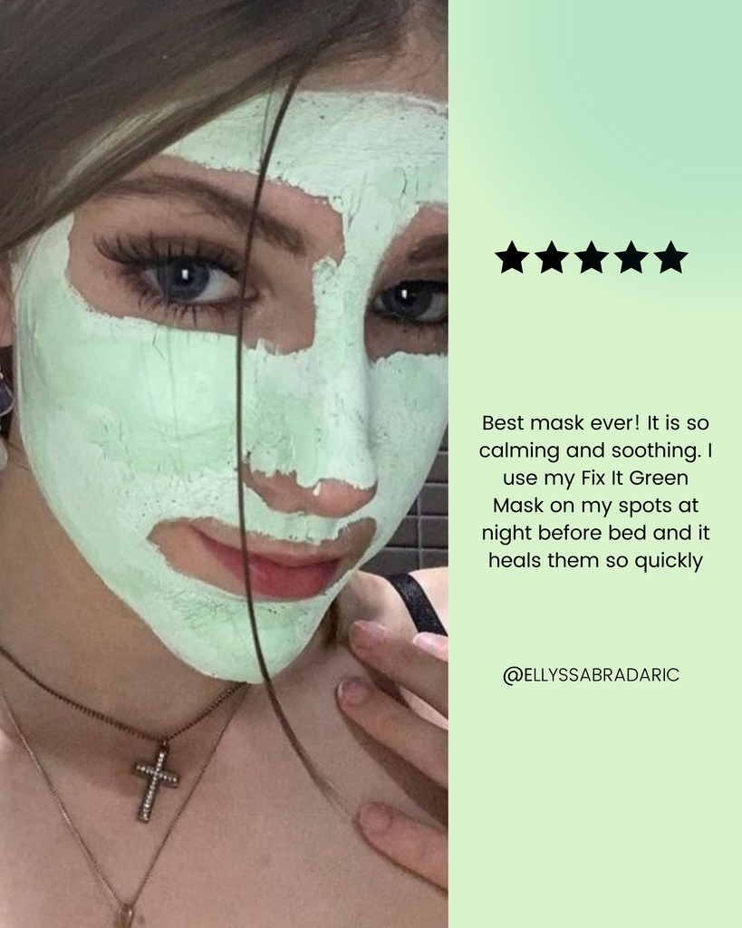 Teen Skin Health Product Reviews Green Clay Pimple Mask